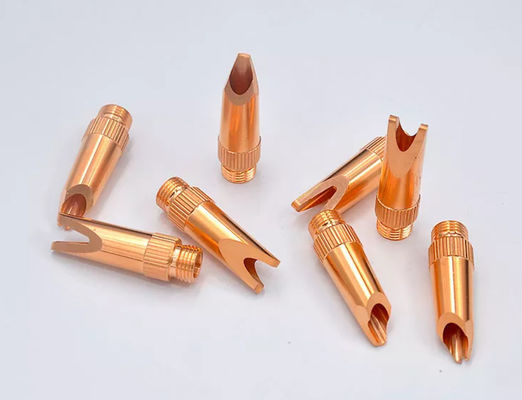 Bec tenu dans la main de soudure d'en cuivre du calibre 1.6mm de bec de laser de machine de soudure