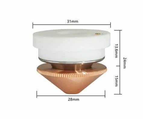 support en céramique de bec de laser de 31mm pour la tête de coupe de laser de fibre