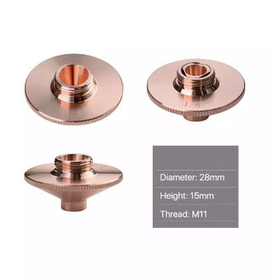 Matériel de cuivre rouge de T2 de bec de découpeuse de laser de D28mm H15 WSX