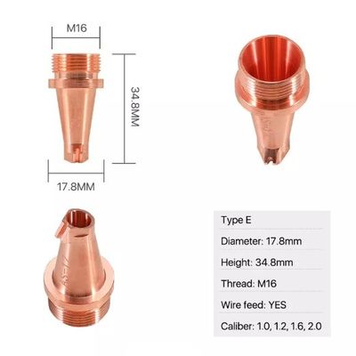 Bec de coupeur de laser du bec D17.8 de soudure laser de la taille 34.8mm