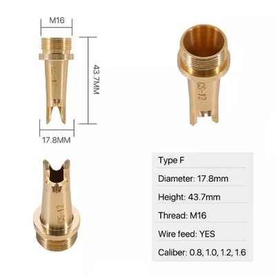 Type becs de bec de soudure laser du diamètre 17.8mm de laser de fibre de F