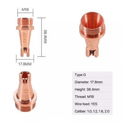 Machine de soudure laser de Nozzles For Fiber de soudeuse de laser de M16 D17.8