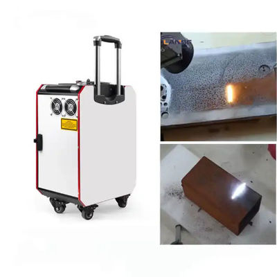 Le type de caisse de chariot machine de nettoyage de laser pour l'huile de dérouillage en métal graissent propre